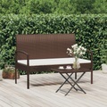 VidaXL - Gartenbank poly-rattan, One Size, Braun