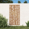 vidaXL, vidaXL Garten-Wanddeko 105x55 cm Cortenstahl Bambus-Design