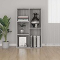 vidaXL Bücherregal/Sideboard Grau Sonoma 50x25x80 cm Holzwerkstoff