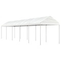 vidaXL Pavillon mit Dach Weiß 11,15x2,28x2,69 m Polyethylen