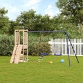 vidaXL Spielturm mit Kletterwand und Schaukeln Massivholz Kiefer