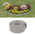 vidaXL, vidaXL Rasenkanten 2 Stk. Grau 10 m 20 cm Polyethylen