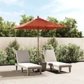 vidaXL Sonnenschirm mit Holzmast Terrakotta 198x198x231 cm