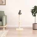 vidaXL Kratzbaum mit Sisal-Kratzsäulen Creme 73 cm