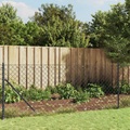 vidaXL Maschendrahtzaun Anthrazit 1,1x25 m