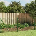 vidaXL Maschendrahtzaun Grün 1x25 m