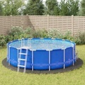 vidaXL, vidaXL Pool-Bodentuch Hellgrau Ø500 cm Polyester Geotextil