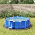 vidaXL, vidaXL Pool-Bodentuch Hellgrau Ø366 cm Polyester Geotextil