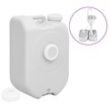 vidaXL Wassertank Tragbar mit Adapter 24 L Grau