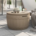 vidaXL 3-in-1 Gartenbox Hellbraun Polypropylen
