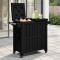 vidaXL, vidaXL 3-in-1 Servierwagen Schwarz Polypropylen