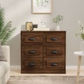 vidaXL Sideboard Braun Eichen-Optik 70x35,5x67,5 cm Holzwerkstoff