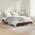 vidaXL Bettgestell Braun Eichen-Optik 120x190 cm Holzwerkstoff