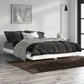 vidaXL Bettgestell Weiß 135x190 cm Holzwerkstoff