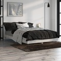 vidaXL Bettgestell Betongrau 120x190 cm Holzwerkstoff