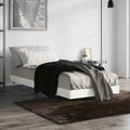 vidaXL Bettgestell Weiß 75x190 cm Holzwerkstoff