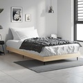 vidaXL Bettgestell Sonoma-Eiche 100x200 cm Holzwerkstoff