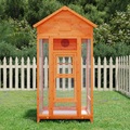 vidaXL, vidaXL Voliere Braun 91,5x53x170 cm Massivholz Kiefer