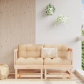vidaXL, vidaXL Garten-Ecksofas 2 Stk. Massivholz Kiefer