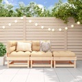 vidaXL 3-tlg. Garten-Lounge-Set Massivholz Kiefer