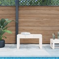 vidaXL Gartenbank Weiß 80x38x45 cm Massivholz Kiefer