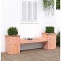 vidaXL, vidaXL Gartenbank mit Pflanzkübeln 184,5x39,5x56,5cm Douglasienholz