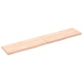 vidaXL Wandregal 160x30x4 cm Massivholz Eiche Unbehandelt