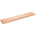vidaXL Wandregal Hellbraun 160x30x6 cm Massivholz Eiche Behandelt