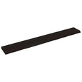 vidaXL Wandregal Dunkelgrau 220x30x6 cm Massivholz Eiche Behandelt