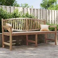 vidaXL Gartenbank 179,5x60x90 cm Massivholz Teak
