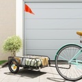 vidaXL Fahrradanhänger für Lasten Schwarz 122x53x31 cm Eisen