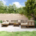 vidaXL 11-tlg. Garten-Lounge-Set Honigbraun Massivholz Kiefer
