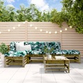vidaXL 6-tlg. Garten-Lounge-Set Imprägniertes Kiefernholz