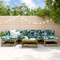 vidaXL 7-tlg. Garten-Lounge-Set Kiefernholz Imprägniert