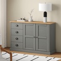 vidaXL Sideboard mit Schubladen VIGO 113x40x75 cm Massivholz Kiefer
