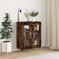 vidaXL Sideboard Räuchereiche 69,5x34x90 cm Holzwerkstoff