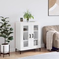 vidaXL Sideboard Hochglanz-Weiß 69,5x34x90 cm Holzwerkstoff