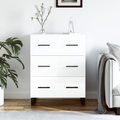 vidaXL Sideboard Hochglanz-Weiß 69,5x34x90 cm Holzwerkstoff