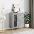 vidaXL Sideboard Betongrau 69,5x34x90 cm Holzwerkstoff
