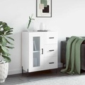 vidaXL Sideboard Hochglanz-Weiß 69,5x34x90 cm Holzwerkstoff
