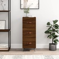 vidaXL Sideboard Braun Eichen-Optik 34,5x34x90 cm Holzwerkstoff