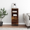 vidaXL Sideboard Räuchereiche 34,5x34x90 cm Holzwerkstoff