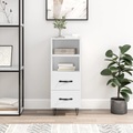 vidaXL Sideboard Hochglanz-Weiß 34,5x34x90 cm Holzwerkstoff