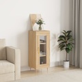 vidaXL Sideboard Sonoma-Eiche 34,5x34x90 cm Holzwerkstoff