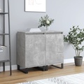 vidaXL Sideboards 2 Stk. Betongrau 40x35x70 cm Holzwerkstoff