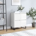 vidaXL Sideboard Hochglanz-Weiß 60x35x70 cm Holzwerkstoff