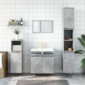 vidaXL, vidaXL Badschrank Betongrau 58 x 33 x 60 cm Holzwerkstoff