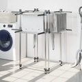 vidaXL, vidaXL Wäschetrockner 107x107x120 cm Aluminium