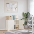 vidaXL Aktenschrank Weiß 90x40x70 cm Stahl