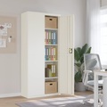 vidaXL Aktenschrank Weiß 90x40x200 cm Stahl
